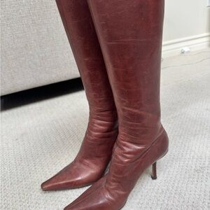 Jimmy Choo Chestnut Heeled Boots